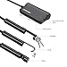 DEPSTECH 1200P Semi-Rigid Wireless Endoscope, 2.0 MP HD WiFi Borescope Inspection Camera,16 inch Focal Distance & 2200mAh Battery Snake Camera for Android & iOS Smartphone Tablet - Black 33FT (5M)