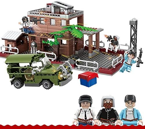 HASAKA NEW PUBG FPS Game MILITARY Unknown's Battlegrounds house Model Soldier Army SWAT MOC Building Blocks Toys Boys toy