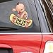 Oliver's Labels Baby on Board Sticker for Car - Skater Baby - Funny Cute Vinyl Window Decal - Heat Resistant, Long Lasting, Waterproof - with 17 Dress up Accessories