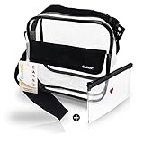 CoolNES | FREE PURSE | Clear Stadium Approved Bag | Cross Body Messenger Shoulder Tote | PGA | MLB | NFL | NCAA | Concerts | 2018 Security Certified
