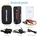 DBPOWER 800A Peak 18000mAh Portable Car Jump Starter (up to 6.5L Gas, 5.5L Diesel Engine), Car Battery Booster & Portable Phone Charger with LED Flashlight and Dual USB Ports