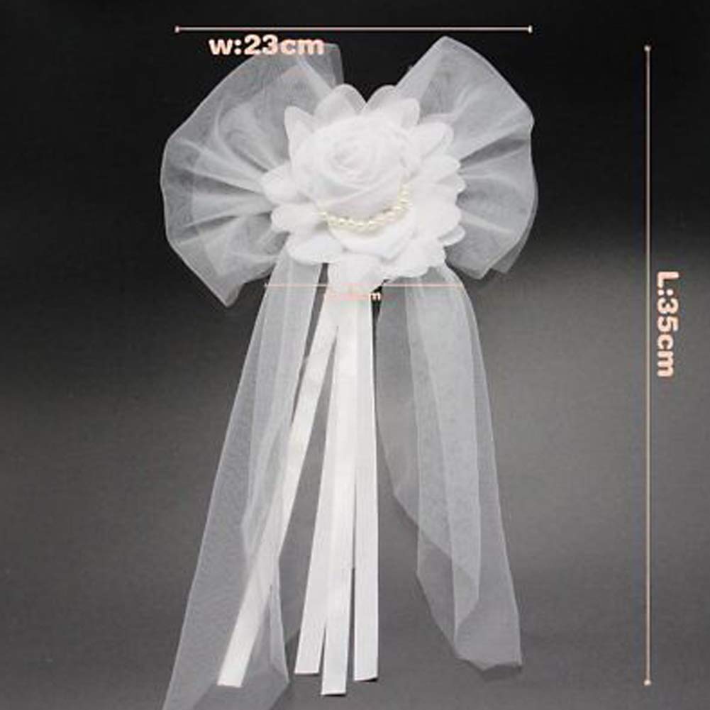 Decoration Ornament Simple Home Chair Back Bridal Car Diy Bowknot