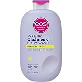 eos Body Wash, Vanilla, Moisturizing Creamy Gel Formula with Shea Butter, Glycerin, Vitamin E, pH Balanced, Sensitive Skin, V