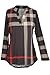 CUPSHE Fashion Women’s V Neck Plaid High Low Shirt Top