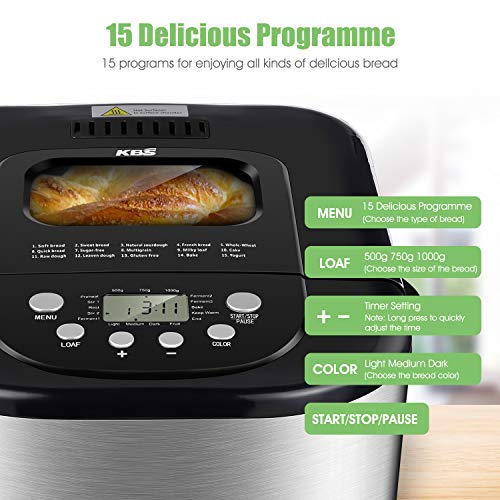 1 KBS+Automatic+Breadmaker+Versatility+Durability