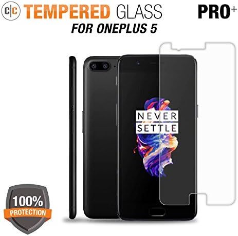 OnePlus 5 Screen Protector 2 PACK Cloud Crafter Tempered Glass Screen Protector