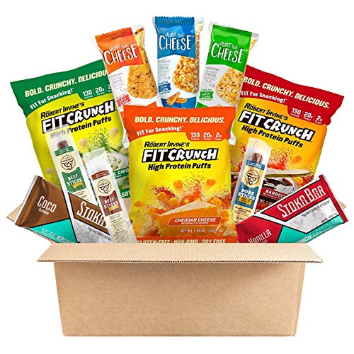 Keto Snacks Sample Box, Assortment of Low Sugar, Low Carb, High Fat Ketogenic Diet Snacks, Keto Food, Keto Protein Bar, Keto Cheese, Keto Puffs, Keto Meat (11 Pack)