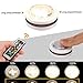 Wireless LED puck Lights with Remote Control,6pack,Dimmable Under Cabinet Light - Battery Powered,under counter light for Bedroom, Bathroom, Kitchen, hallway