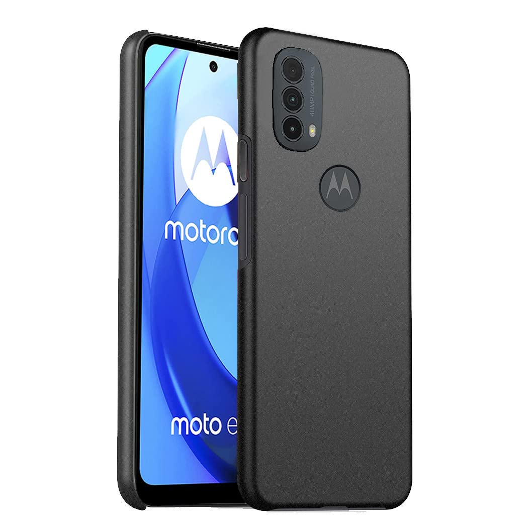 GAPlus Motorola Moto E20 E30 E50 Case Ultra Slim Thin Armour Hard Case Matte Rubberized Cover For Moto E20 E30 E50 (Black)