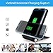 3 Coil Qi Fast Wireless Charging Stand, Foldable Inductive Phone Charger Station Powermat for iPhone 8/ iPhone x, Samsung Galaxy S6-S8/Edge, HTC 8X, Google Nexus 4-7 and more Qi-Enabled devices