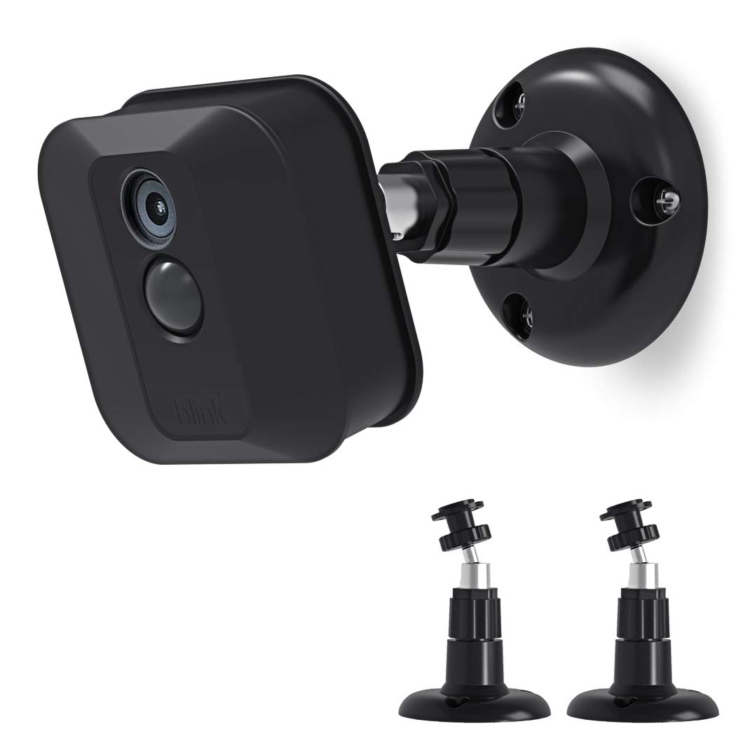 Blink XT Camera Wall Mount Bracket, Blink Home Security Camera System Acceseries,Weather Proof 360 Degree Protective Adjustable Miunt Blink Outdoor Camera (2 Pack, Black)