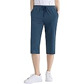 Weintee Women's Petite Cotton Capris with Pockets