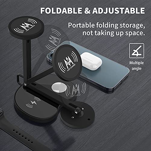 KKM 3 in 1 Wireless Charging Station, Qi Certified 18W Fast