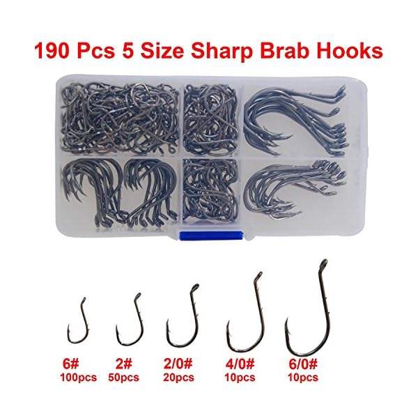 Carbon-Steel-Hooks-Extra-Sharp-Black-Barb-Fishhooks-11-Sizes