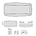 Motor Trend AUTO Armor All Weather Proof Universal Fit Car Cover - UV, Water Proof (Gray) (Fits up to 210