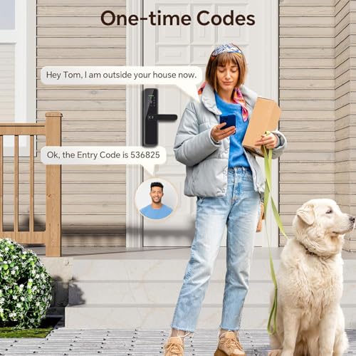 Smart Lock,WiFi and Bluetooth 2-in-1 Fingerprint Door Lock with Keypad, GCC Version,App Control, Keyless Entry for Room, Garage, Office, Apartment
