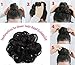 Rosette 100% Human Hair Scrunchie Extensions Curly Messy Donut Hair Chignons(Blonde)