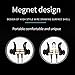 Bluetooth Headphones Wireless Sport Earphones in-Ear Headsets Neckband Magnetic Attraction Lightweight and Noise Cancelling for iPhone Samsung HUAWEI Black