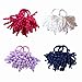 PIDOUDOU Pack of 18 Boutique Girls' Solid Curly Korker Bow Hair Ties