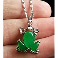 usongs Du Frog Natural Malay Jade Necklace Pendant Jade Necklace Pendant delivery Chain