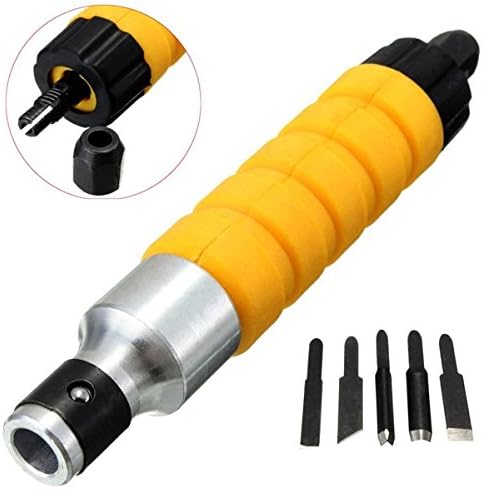 Woodworking Carving Chisel Carving Machine Tool with 5 Carving Blades