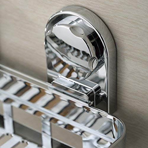 Shower Caddy with Super Strong Suction Cups Rustproof Bathroom Caddy Wall Shelves Kitchen Storage Basket Holder