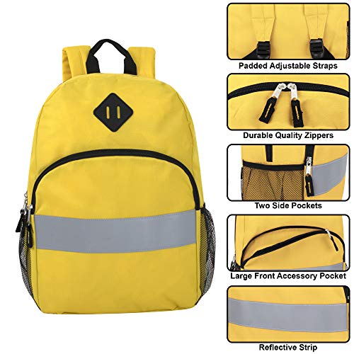 yellow backpack with side pockets