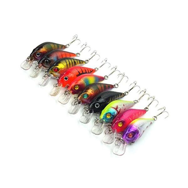 Aorace-10pcslot-Minnow-Fishing-Lure-Crank-Bait-Hooks-Bass-Crankbait-Tackle-75cm102g-Isca-Artificial-Para-Pesca-Hard-Bait
