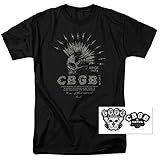 CBGB Electric Skull Logo T Shirt and Exclusive Stickers