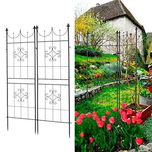 Ausla Gitter für Champagner, Garten-Gitter aus Metall für Pflanzen, Rankgitter aus Metall für Ranken, Blumen, Rosen… – Bild 3