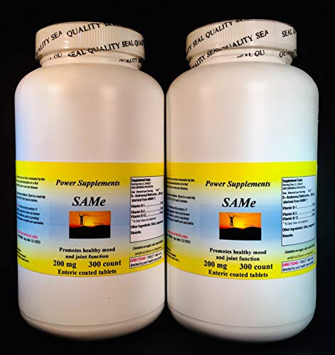 SAM-e 200mg ~ 600 (2x300) enteric Coated Tablets. SAM-e 200mg ~ 600 (2x300) enteric Coated Tablets.