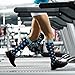 Graduated Compression Socks for Women & Men - 6 Pairs Compression Stockings for Running, Travel, Medical