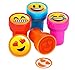 RIN (48) Emoji Stampers ~ 1.38'' Emoticon Party Favors ~Teacher Prize ~ Secret Santa ~ Giveaway ~ Birthday Goody Bag Fillers ~ Fair Prize ~ Toy