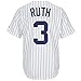 Babe Ruth New York Yankees White Youth Cool Base Cooperstown Home Replica Jersey