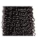 Dinoce Compatible with Longqi Hair Brazilian Curly Virgin Human Hair, 100% Unprocessed Remy Jerry Curl Hair Bundle 100g Natural Color 18 Inch