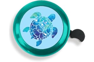 WIRESTER Green Aluminum Round Bike Bell, Classic Ring Bicycle Bell, Bike Accessories Bell Ring for Adults Kids Girls Boys