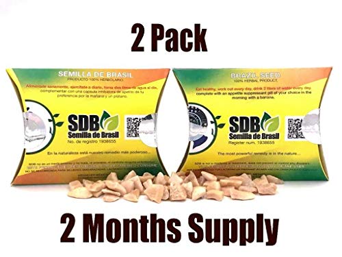 2 Pack Semilla de Brasil Seed 100% Original Authentic Natural 60 Day Supply