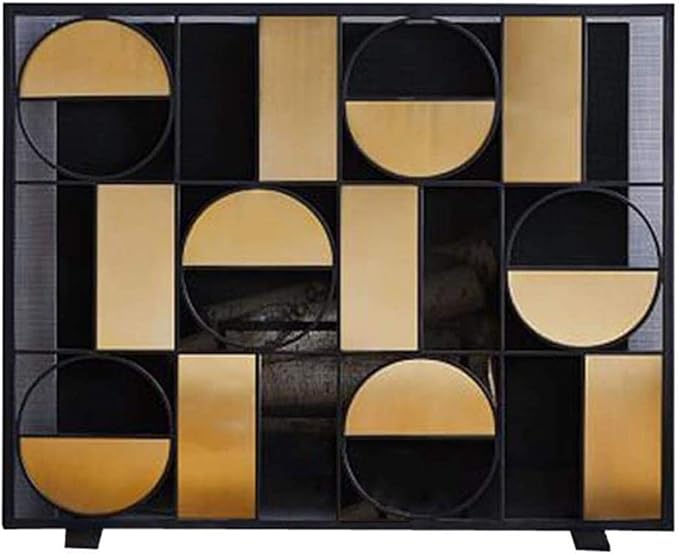 Antichispas Grande Moderno Pantalla de La Chimenea Panel Único, Diseño