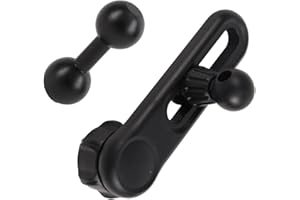 0.67in/17mm Ball Mount Extension Arm, 2.04in/52mm Adjustable Length 360° Rotatable Double-Sphere Extension Adapter Female to 