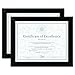 DAX N15832 Document/Certificate Frames, Wood, 8 1/2 x 11, Black, Set of Two