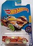 Hot Wheels 2017 HW Glow Wheels 24 Ours, Red (Treasure Hunt)