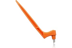 Moicstiy Craft Cutting Tools Pen, Craft Cutting Knives with 3 different 360 Degree Rotating Blades Stainless Steel Cutter Pen for Stencils Scrapbooks DIY Crafts (Orange)