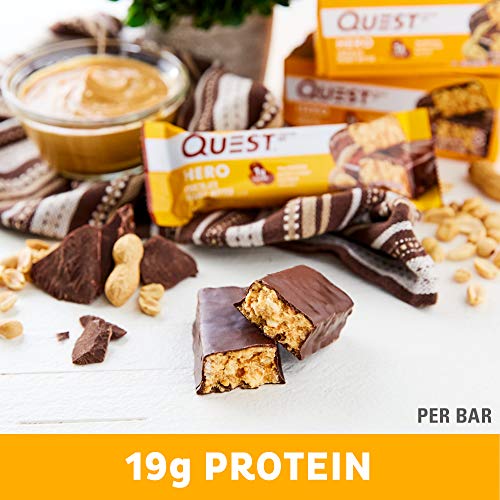 Chocolate Peanut Butter Hero Quest Nutrition Protein Bar, High Protein