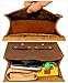 LXFF Mens Genuine Leather Belt Pouch Fanny Pack Waist Bag Bum Bags for Men Vintage Brown Large
