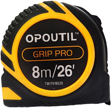 Double sided heavy duty nylon coated tape measure-OPOUTIL 8m/26feet magnetic measuring tape measure
