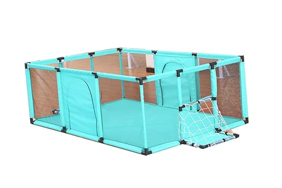 Baby-Laufstall, tragbarer Safety-Kinderlaufstall mit atmungsaktivem Mesh für Kleinkinder und Babys, Compact Bester 12-Panel-B