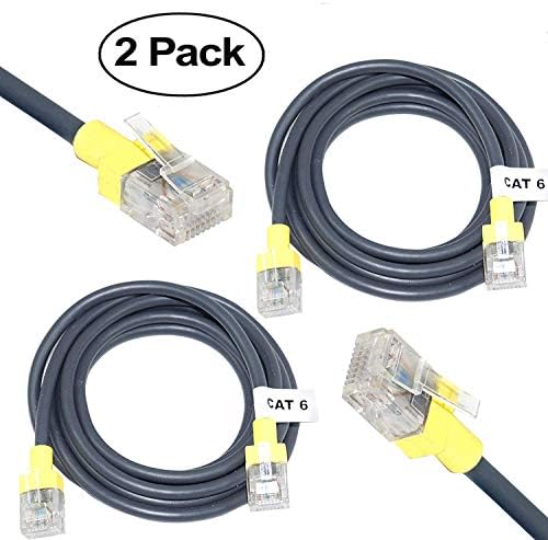 SEPAL Pack of 2 Cat 6 Ethernet Cable RJ45 LAN Cable CAT6 Network Internet Patch Cable for Laptop Router PC 1.5M