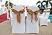SPRINGROSE Gold Wedding Satin Chair Sashes(set of 10). These Are a Wonderful Decoration for Your Chairs. Be Sure and Add Them to Your List of Party Supplies.