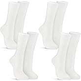 Croloose 4 Pairs Silk Liner Socks Ultra-lightweight Hiking Liners Calf Sweat Absorption Socks for Adult