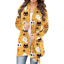 HUCHPI Zip Sweater Tie Front Cardigan Plus Size